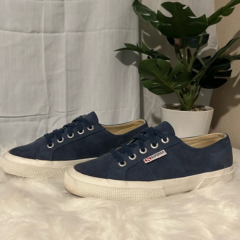 Superga Navy Blue Women's Shoes
